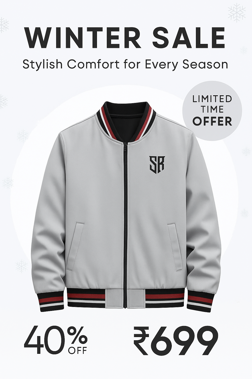 Urbane Graceful Men’s Upper | Trendy Fit  Water Shield Layer  ₹699 Only!