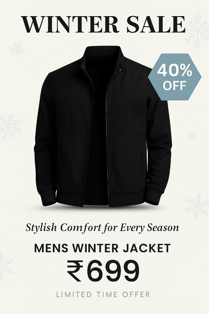 Premium Solid Windcheater for Men | Trendy Look at Only ₹699 🔥